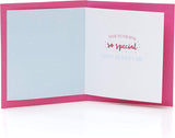 UK Greetings Mother's Day card featuring cheerful sunshine and smiling grandma illustration, perfect for celebrating moms.