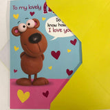UK Greetings Pop-Up Mother's Day Card with colorful floral design and heartfelt message inside.