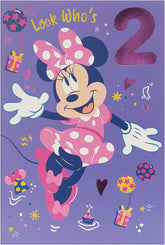 Disney Minnie Mouse 2nd Birthday Card