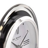 Black & Clear Arched Mantel Clock