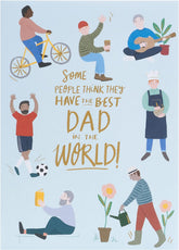 Sweet Dad Cartoon Design Dad Father's Day Card