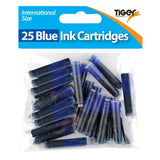 Blue Ink Cartridges – Bag of 25 Standard International Fountain Pen Refills