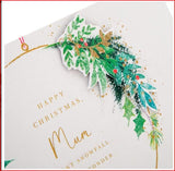 Mum and Dad Christmas Greeting Card with Festive Seasonal Design and Heartfelt Wishes