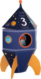 3rd Birthday Card for Son – 3D Pop-Out Rocket Design