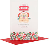 Nan and Grandad Christmas Greeting Card with Heartfelt Festive Wishes