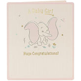 Disney Dumbo Baby Girl Congratulations Card
