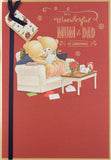 Mum and Dad Christmas Greeting Card with Heartfelt Festive Wishes and Warm Seasonal Design
