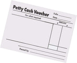 5 Star Office Petty Cash Pad with 160 pages, measuring 88 x 138mm, used for petty cash and expense tracking.