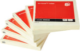 Yellow 5 Star Office Re-Move Notes repositionable pad with 100 sheets, 76x76mm, shown in a pack of 12.