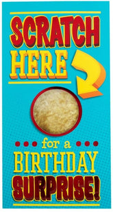 Birthday Card Scratch Here Surprise