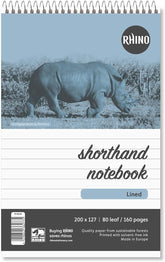Rhino 8 x 5" Reporter's Spiral Notebook 200 x 127 80 Leaf Single