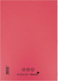 A4 Red Exercise Book - Lined with Margin