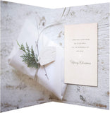 Holy Season Christmas Greeting Card with Rejoice and Celebrate Religious Design