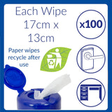 AF Isoclene Wet Isopropyl Alcohol Wipes tub, IPA cleaning wipes designed for quick disinfecting and surface cleaning.