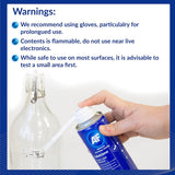 AF Labelclene 200ml label remover spray for paper labels, shown in a spray bottle with clear labeling and white cap.