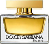 D&G THE ONE EDP-S 75ml perfume bottle from Affinity, elegant glass container with a sleek design for health and beauty.