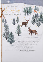 Christmas Greeting Card for Grandad with Festive Seasonal Design and Heartfelt Wishes