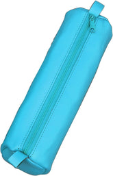 Juscha Alassio Pencil Case – Genuine Leather, Turquoise, 21 x 6 cm