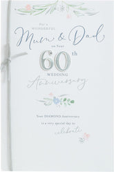 Mum & Dad 60th Wedding Anniversary Card