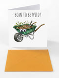 Googly Cards Funny "Born to Be Wild!" Birthday Card with Googly Eyes and Orange Envelope