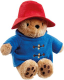 Soft plush Paddington bear toy by Rainbow Designs, small classic cuddly Paddington soft toy with a friendly expression.