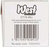 Blick White Typist Labels, self-adhesive address stickers, 36mm x 89mm, 250 pack for home, office, and school use.