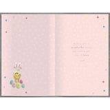 UK Greetings Boofle Very Special Granddaughter Easter card with colorful hoppi...