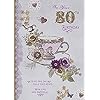 Carte Blanche 80th birthday greeting card with festive design and cheerful message, ideal for celebrating milestone birthdays.