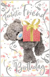 Carte Blanche 3D holographic friend birthday card with vibrant, eye-catching design and festive greeting, perfect for celebrating friends.