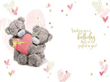 Carte Blanche 3D holographic "I Love You" birthday bear greeting card with vibrant, festive design and playful imagery.