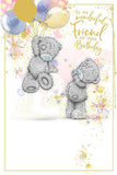 Carte Blanche Bear Wonderful Friend birthday greeting card with colorful illustration of a friendly bear and cheerful design.