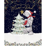 Carte Blanche Me to You Bear Mum & Dad handmade Christmas greeting card with festive design and heartfelt message.