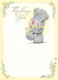 Carte Blanche Thinking of You bear greeting card with Easter eggs, featuring a cute bear illustration on the front.