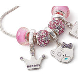 Silver Princess Beaded Necklace by Carte Blanche featuring delicate beaded design and elegant princess style jewelry.