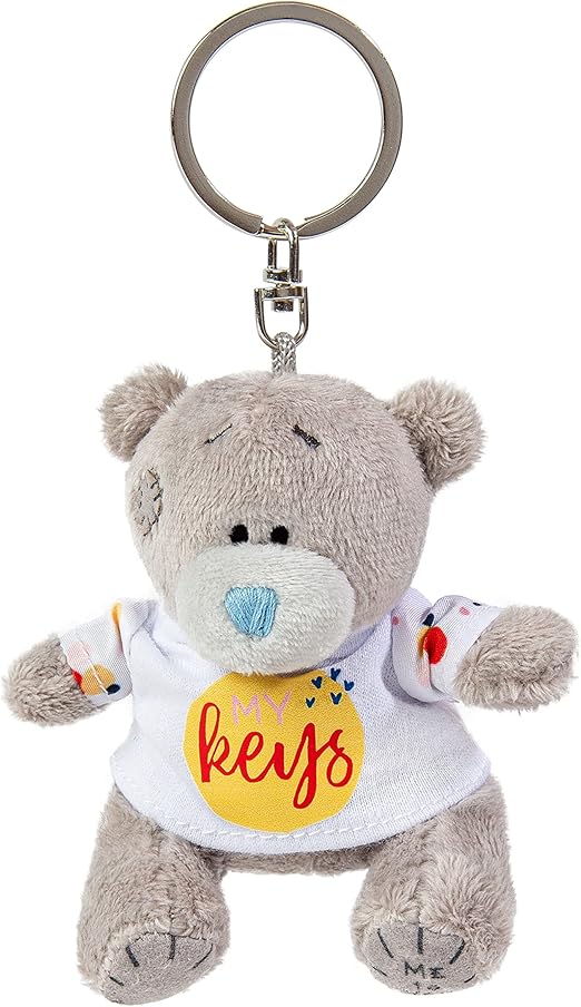 Carte Blanche Me to You Tatty Teddy plush keyring with "My Keys" tag, official collection, featuring a soft, cuddly teddy bear design.