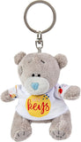 Carte Blanche Me to You Tatty Teddy plush keyring with "My Keys" tag, official collection, featuring a soft, cuddly teddy bear design.