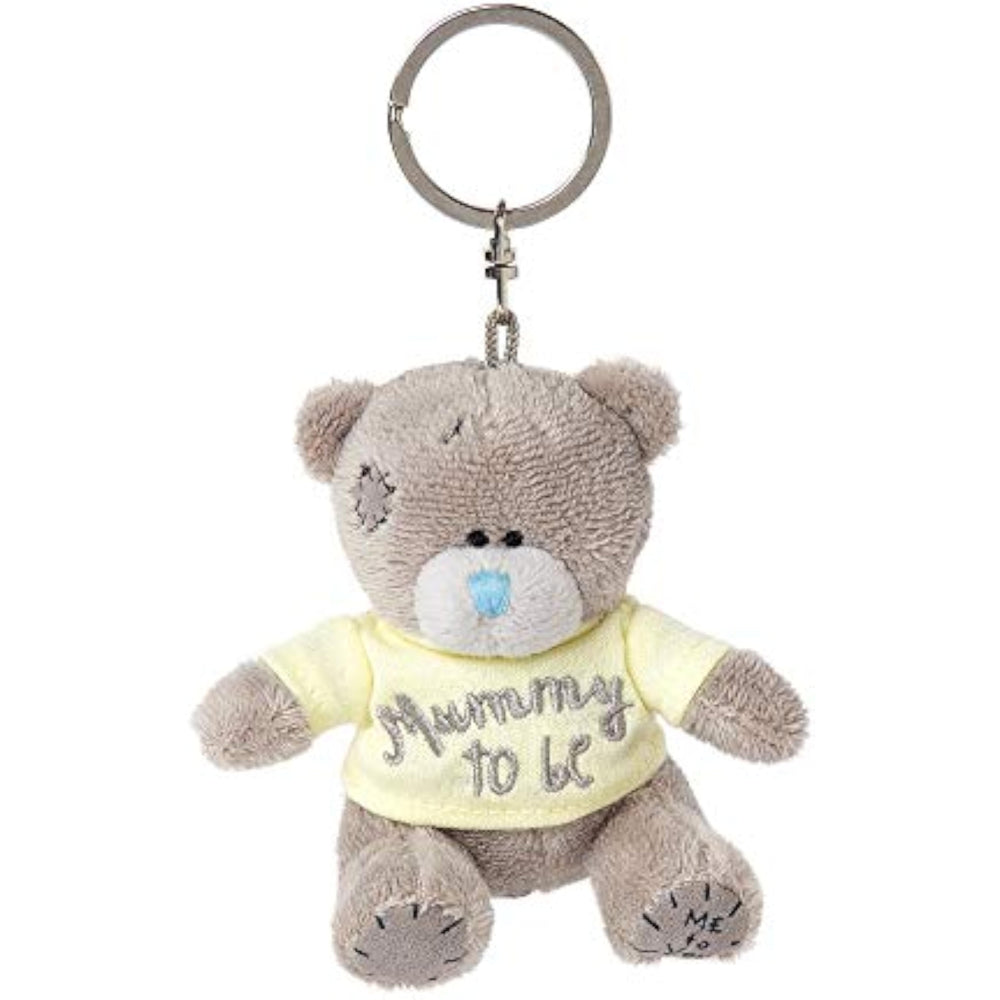 Carte Blanche Me to You Tiny Tatty Teddy Mummy to Be keyring with miniature teddy bear design, ideal for key organization.