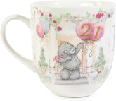 Tatty Teddy luxury bone china mug from Carte Blanche's signature collection, satin-lined box, ideal for 21st birthday gift.