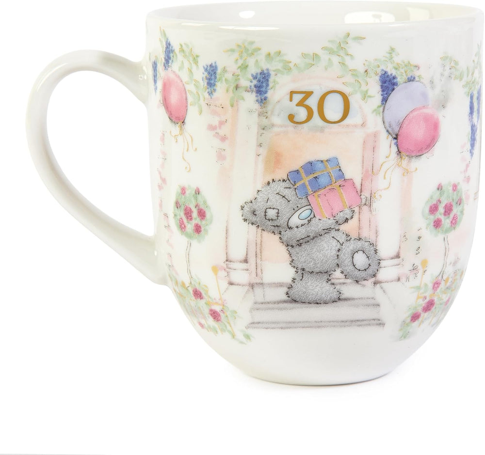 Tatty Teddy luxury bone china mug from Carte Blanche Signature Collection in satin-lined box, ideal for 30th birthday gift.