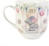 Tatty Teddy luxury bone china mug from Carte Blanche Signature Collection in satin-lined box, ideal for 30th birthday gift.