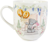 Tatty Teddy luxury bone china mug from Carte Blanche's Signature Collection, satin-lined gift box, perfect for 40th birthday celebration