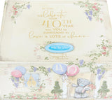 Tatty Teddy luxury bone china mug by Carte Blanche in satin-lined box, ideal for 40th birthday gift, part of Signature Collection.