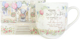 Tatty Teddy luxury bone china mug by Carte Blanche in satin-lined box, ideal for 50th birthday gift, part of Signature Collection.