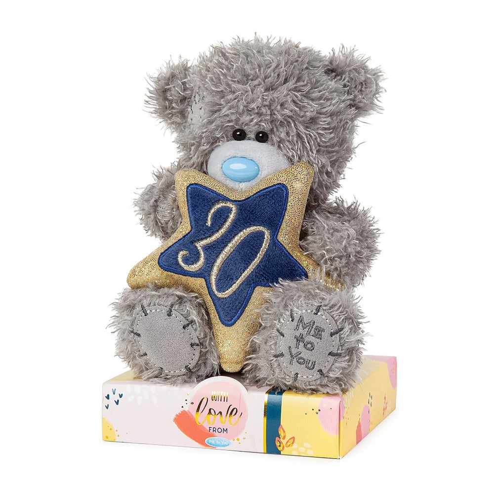 Carte Blanche 30th Birthday Star plush soft toy, a cute and festive giftware item with a star design for celebrating milestones.