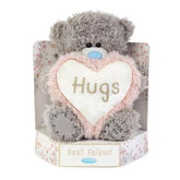 Carte Blanche Bear 7-inch plush toy with heart and hugs, a soft and cuddly best friend gift for all ages.