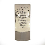Celebrations memorial tube light keepsake titled "Thoughts of You" with a stairway to heaven design, honoring loved ones.