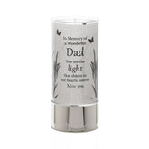 Celebrations memorial ornament featuring a tube light tribute keepsake for dad, with heartfelt "Thoughts of You" inscription.