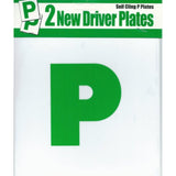 County self-adhesive driver pass plates sticker pair for cars, easy to apply vehicle accessories for new drivers