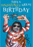 Boys/Girls Birthday Card - General Card for Him/Her - David Walliams Ratburger Design - Have a Disgustingly Great Birthday - Made in the UK