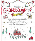 Santa on a Sleigh Granddaughter Christmas Card – Lovely Festive Design